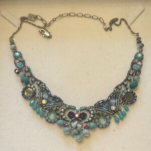 Chic Turquoise and Silver Necklace